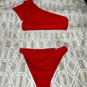 One Shoulder Sleeve Bikini